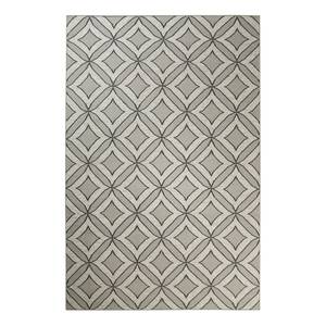 Tapis en laine Kian Kelim Tissu - Gris clair - Gris lumineux