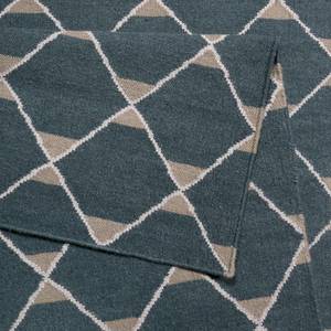 Wollen vloerkleed Aaron Kelim Textiel - basaltkleurig