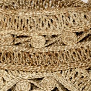 Kurzflorteppich Crochet Nature Textil - Hellbraun - Hellbraun