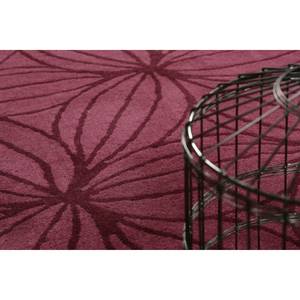 Wollteppich Oria Textil - Burgunderrot - Burgunderrot - 140 x 200 cm