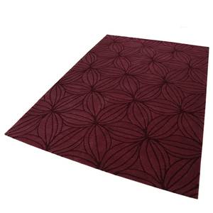 Tapis en laine Oria Tissu - Rouge Bordeaux - Rouge bourgogne - 170 x 240 cm