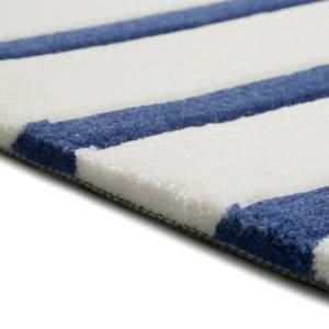 Tapis enfant Benno Fibres synthétiques - Blanc / Bleu - 140 x 200 cm