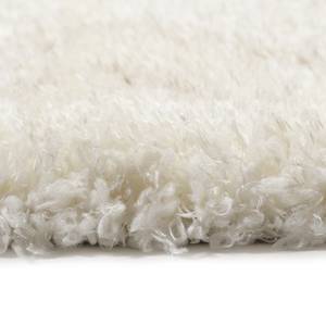 Tapis épais Yagour Fibres synthétiques - Blanc laine - Blanc laine - 120 x 170 cm
