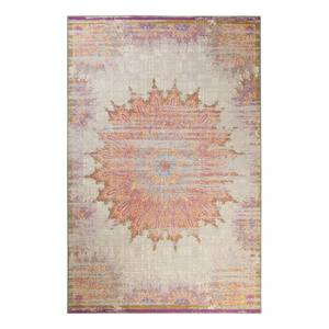 Tapis Sunkissed Fibres synthétiques - Lavande / Blanc cassé - 160 x 230 cm