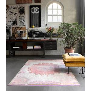 Laagpolig vloerkleed Sunkissed Kunstvezels - lavendelkleurig/crèmewit - 160 x 230 cm