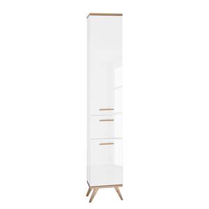 Armoire colonne Quickset 923 Blanc / Imitation chêne de Riviera