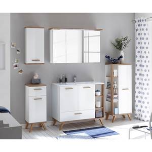 Meuble avec vasque Quickset 923 II Blanc / Imitation chêne de Riviera