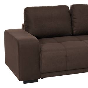 Ecksofa Albia Microfaser - Dunkelbraun