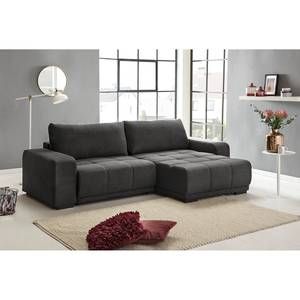 Canapé d’angle Blacktown Microfibre - Convertible - Anthracite