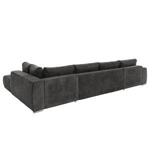 Canapé d’angle Kybong Microfibre - Convertible - Anthracite