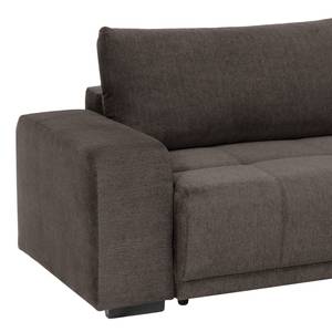 Canapé d’angle Blacktown Microfibre - Convertible - Gris foncé