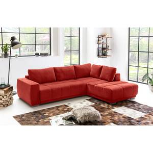 Ecksofa Benevides Microfaser - Rot