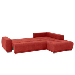 Ecksofa Benevides Microfaser - Rot