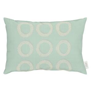 Coussin Capela Tissu mélangé - Gris menthe - 50 x 35 cm