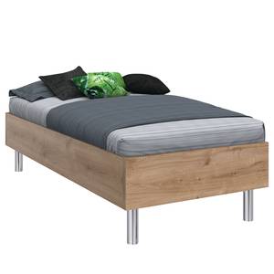 Bedframe Level Eiken planken look - 100 x 200cm