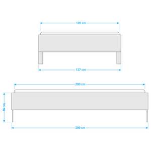 Bettgestell Level Plankeneiche Dekor - 120 x 200cm