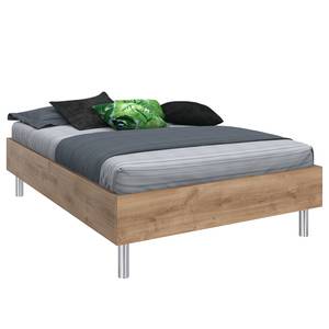 Bedframe Level Eiken planken look - 160 x 200cm