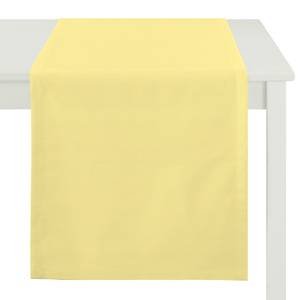 Chemin de table Kyogle Tissu - Jaune pastel - Jaune clair