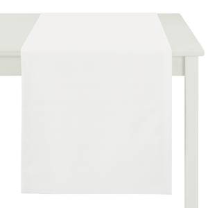 Chemin de table Kyogle Tissu - Blanc porcelaine - Blanc porcelaine