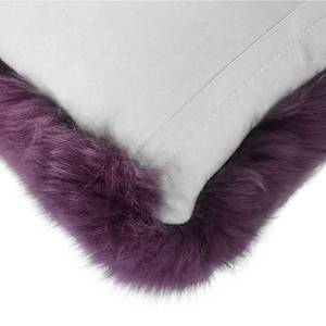 Housse de coussin Skiveren Peau - Violet foncé