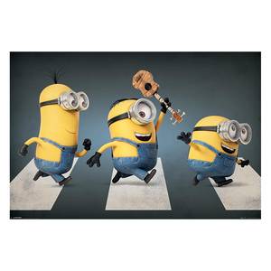 Afbeelding Minions II papier op MDF - meerdere kleuren