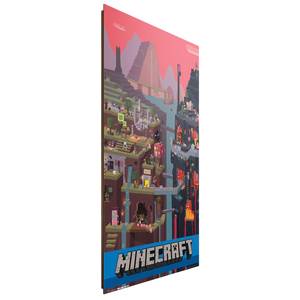 Bild Minecraft I Papier auf MDF (Mitteldichte Holzfaserplatte) - Mehrfarbig