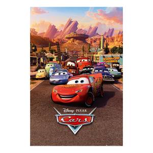 Afbeelding Disney's Cars I papier op MDF - meerdere kleuren