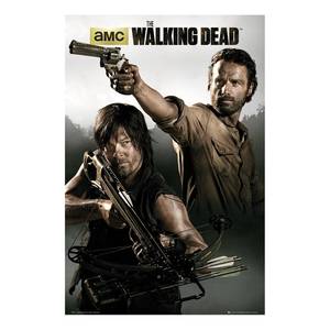 Bild The Walking Dead I Papier auf MDF (Mitteldichte Holzfaserplatte) - Mehrfarbig