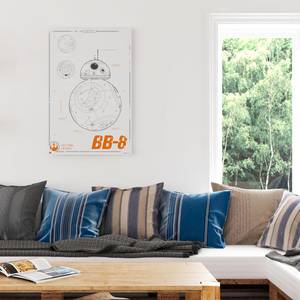 Afbeelding Star Wars VII BB-8 papier op MDF - meerdere kleuren