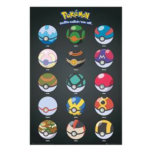 Afbeelding Pokemon I papier op MDF - meerdere kleuren