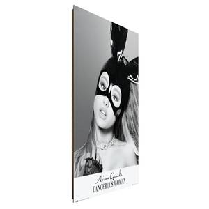 Bild Ariana Grande I Papier auf MDF (Mitteldichte Holzfaserplatte) - Mehrfarbig