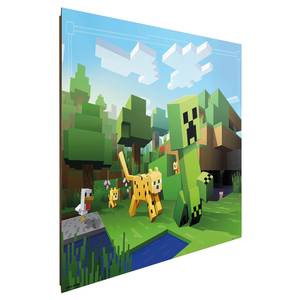 Bild Minecraft III Papier auf MDF (Mitteldichte Holzfaserplatte) - Mehrfarbig