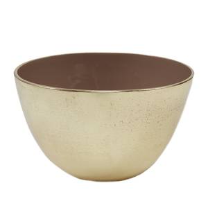 Schaal Allure Aluminium - Taupe - Diameter: 20 cm