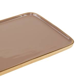 Tablett Allure I Aluminium - Taupe - Breite: 20 cm