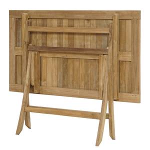 Gartenklapptisch York II Massivholz Teak - Honigbraun - Breite: 100 cm