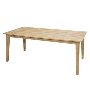 Table de jardin Borneo acacia massif huilé - Marron