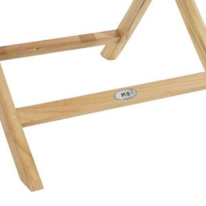 Table de jardin pliante York I Teck massif - miel foncé - Largeur : 80 cm