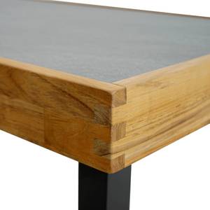 Tuintafel Skagen aluminium/massief teakhout - bruin/grijs