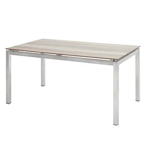 Table de jardin Hudson Acier inoxydable / Matière plastique - Gris