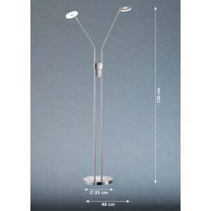 Staande LED-lamp Dent Plexiglas/ijzer - 2 lichtbronnen