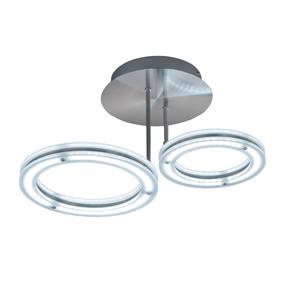 LED-Deckenleuchte Kreis II Acrylglas / Eisen - 2-flammig