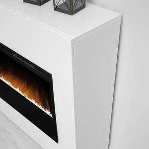 Elektrokamin Granada Weiß - Holzwerkstoff - 115 x 95 x 30 cm