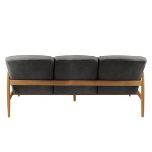 Sofa Froid (3-Sitzer) Webstoff - Webstoff Claris: Hellgrau - Hellbraun