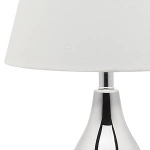 Lampes Kara (lot de 2) Coton / Verre - 1 ampoule - Argenté