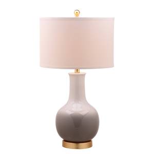 Lampe Melody Coton / Céramique - 1 ampoule - Taupe