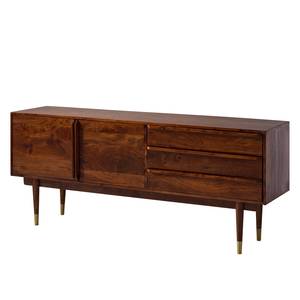 Sideboard Baxley Akazie massiv / Metall - Akazie / Gold