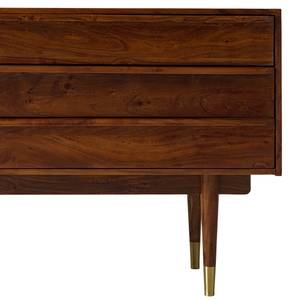 Credenza Baxley Acacia massello, metallo, acacia / oro