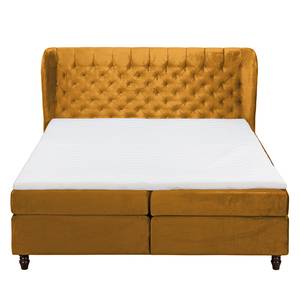 Lit boxspring Monroe Ambre jaune - 140 x 200cm