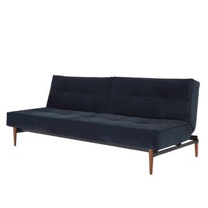 Canapé convertible Splitback Styletto V Tissu Velvet : Dark Blue - Marron