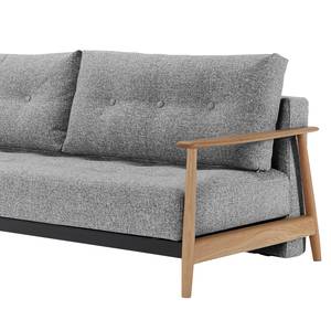 Schlafsofa Una Deluxe Grau - Textil - 224 x 94 x 80 cm